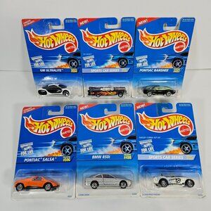 Vintage Hot Wheels Lot Of 6 Collector Cars New In Packaging 1996 Die-Cast (Lot 1